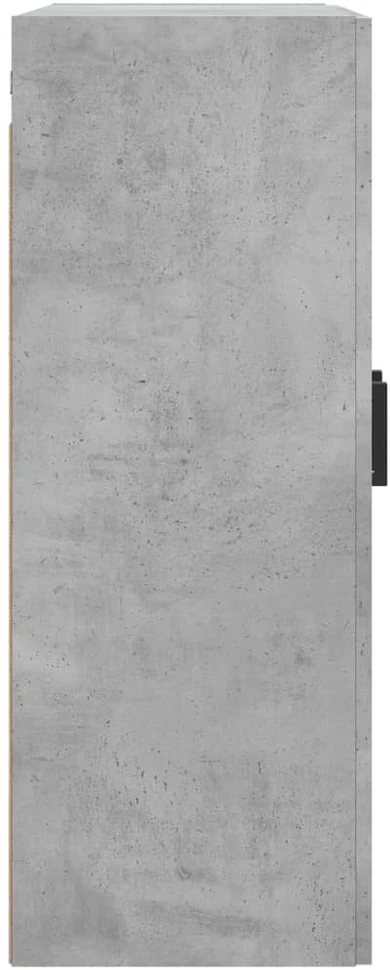Prie sienos montuojama spintelė, betono, 69,5x34x90cm, mediena