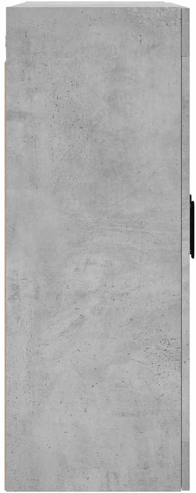 Prie sienos montuojama spintelė, betono pilka, 69,5x34x90cm