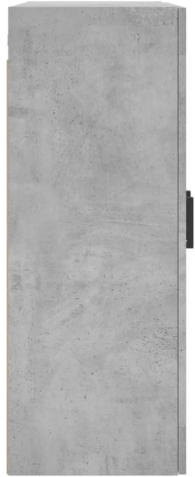 Prie sienos montuojama spintelė, betono pilka, 69,5x34x90cm