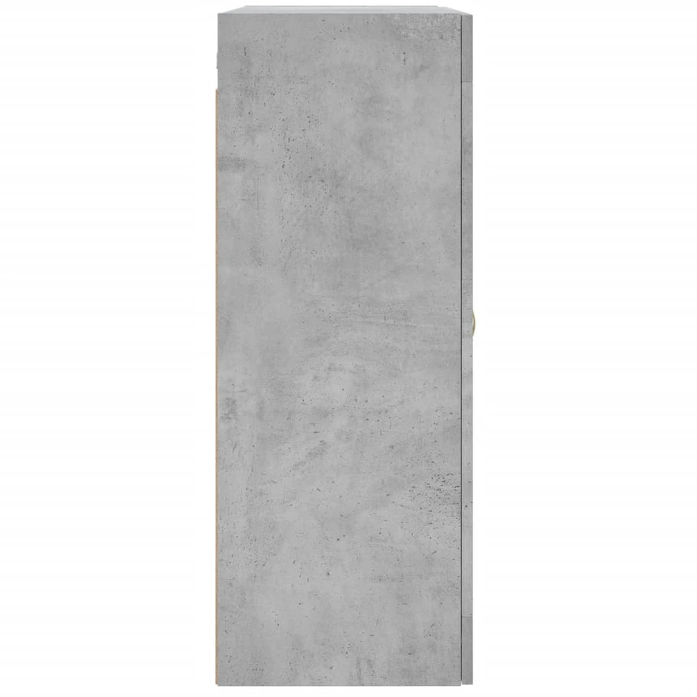 Prie sienos montuojama spintelė, betono pilka, 69,5x34x90cm