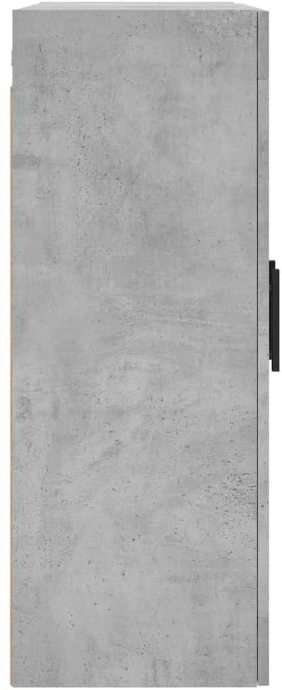 Prie sienos montuojama spintelė, betono pilka, 69,5x34x90cm