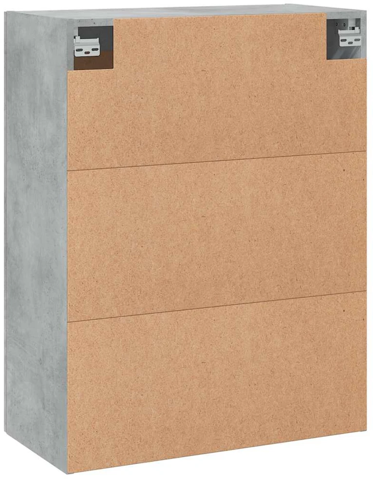 Prie sienos montuojama spintelė, betono, 69,5x34x90cm, mediena