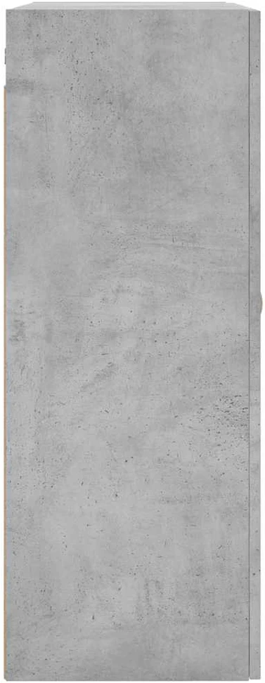 Prie sienos montuojama spintelė, betono pilka, 69,5x34x90cm