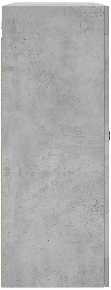 Prie sienos montuojama spintelė, betono, 69,5x34x90cm, mediena