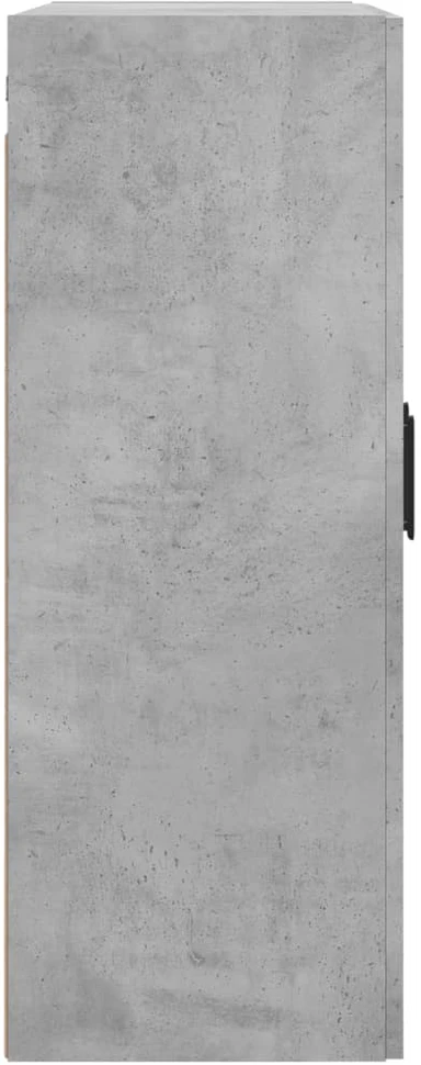Prie sienos montuojama spintelė, betono, 69,5x34x90cm, mediena