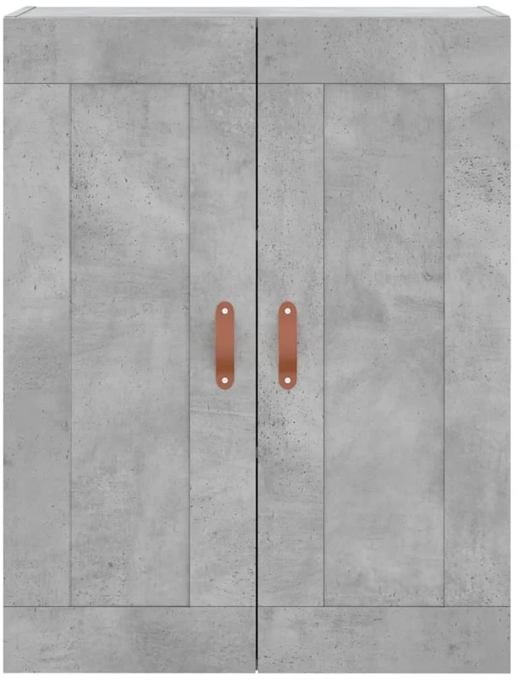 Prie sienos montuojama spintelė, betono, 69,5x34x90cm, mediena