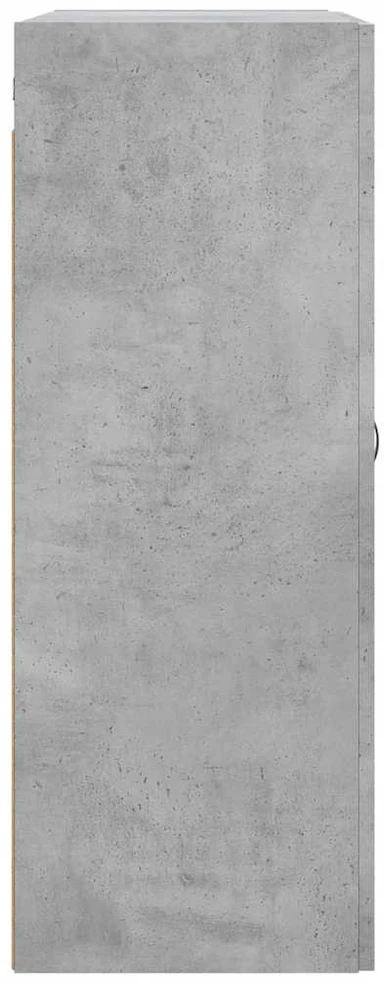 Prie sienos montuojama spintelė, betono, 69,5x34x90cm, mediena