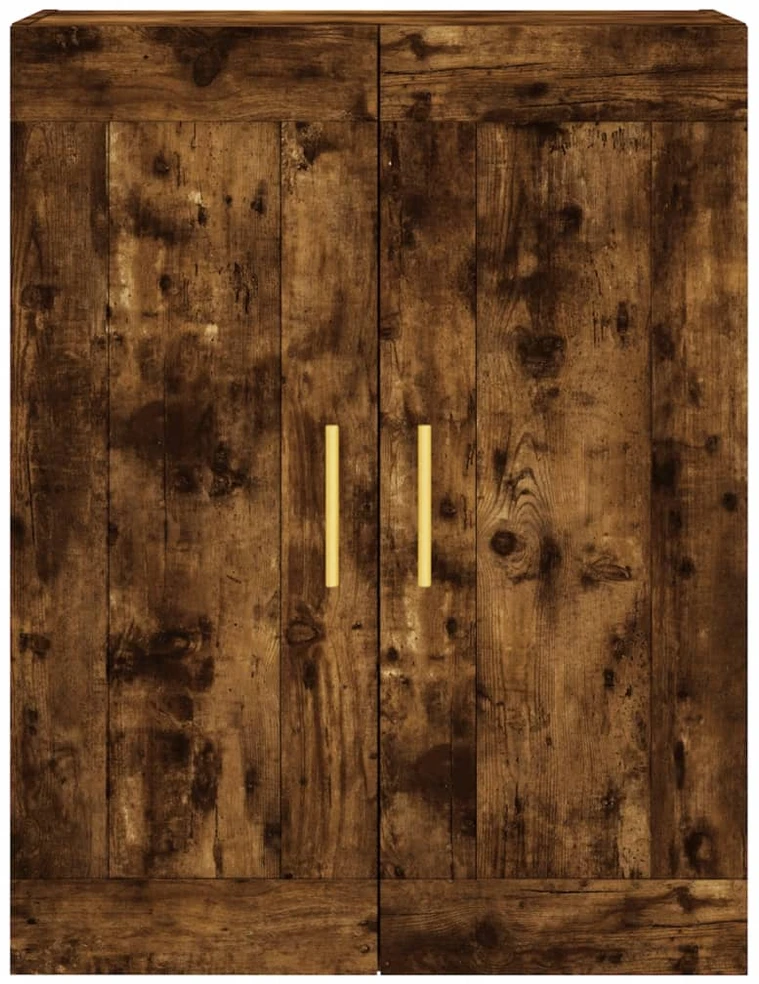 Prie sienos montuojama spintelė, dūminė, 69,5x34x90cm, mediena