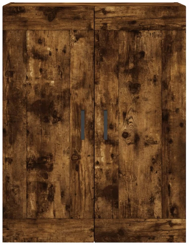 Prie sienos montuojama spintelė, dūminė, 69,5x34x90cm, mediena