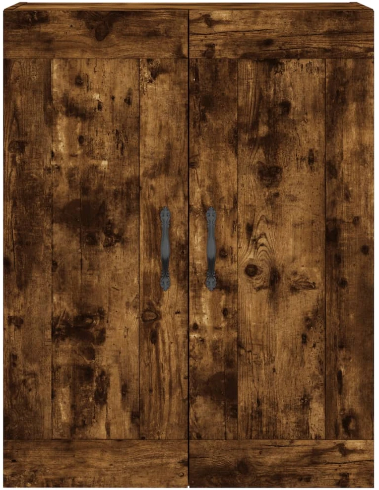 Prie sienos montuojama spintelė, dūminė, 69,5x34x90cm, mediena