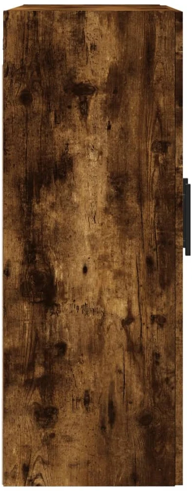 Prie sienos montuojama spintelė, dūminė, 69,5x34x90cm, mediena