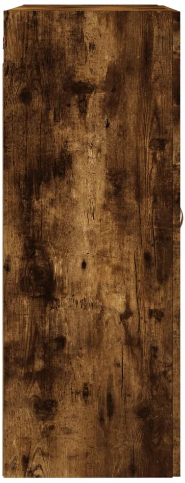 Prie sienos montuojama spintelė, dūminė, 69,5x34x90cm, mediena