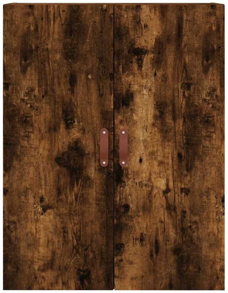 Prie sienos montuojama spintelė, dūminio ąžuolo, 69,5x34x90cm