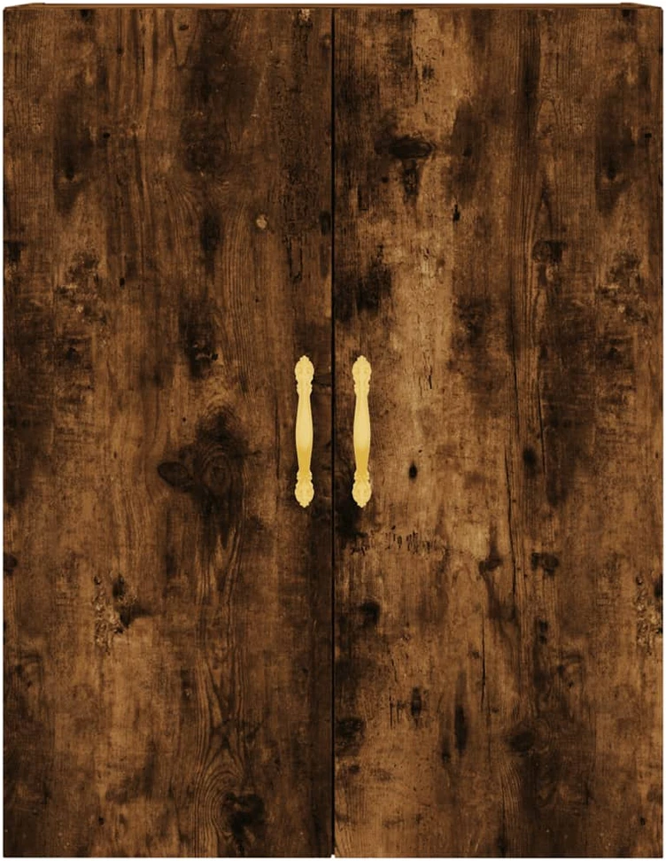 Prie sienos montuojama spintelė, dūminio ąžuolo, 69,5x34x90cm