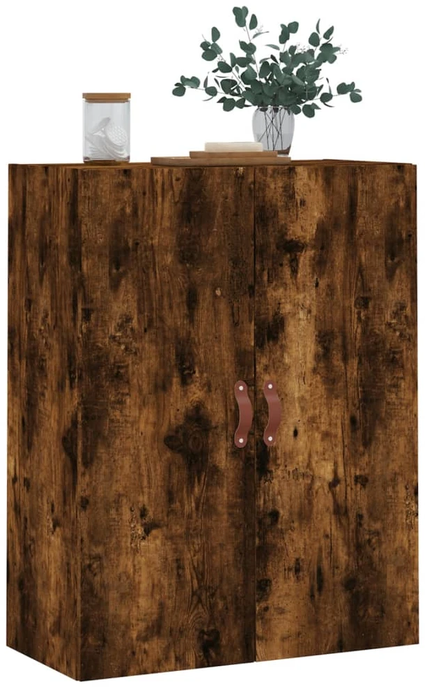 Prie sienos montuojama spintelė, dūminio ąžuolo, 69,5x34x90cm