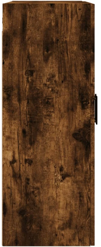 Prie sienos montuojama spintelė, dūminio ąžuolo, 69,5x34x90cm