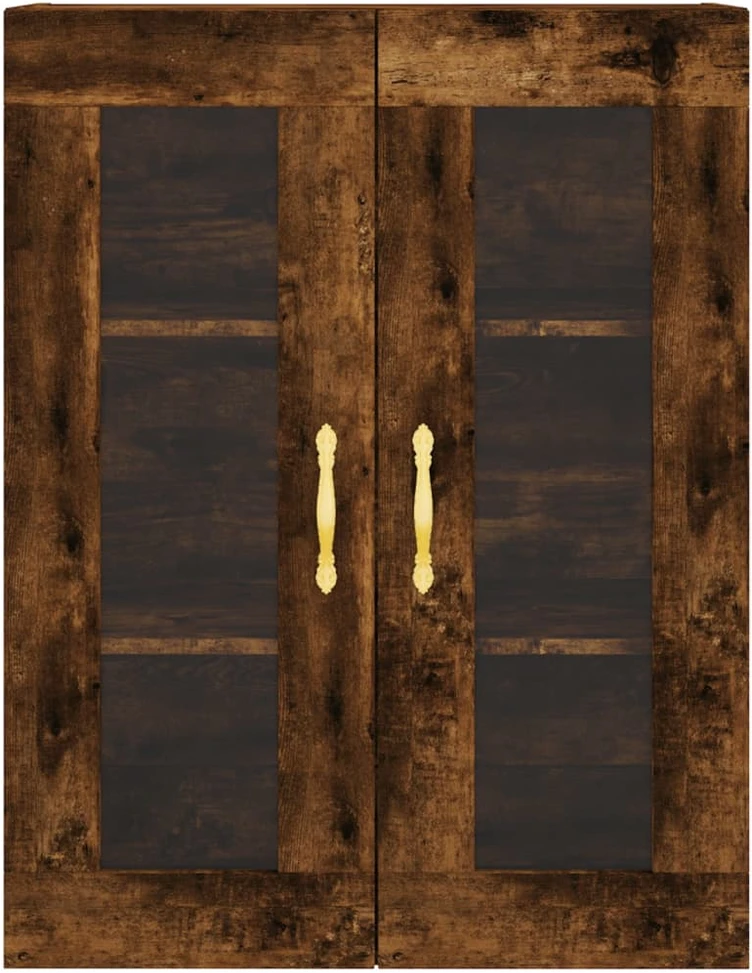 Prie sienos montuojama spintelė, dūminio ąžuolo, 69,5x34x90cm