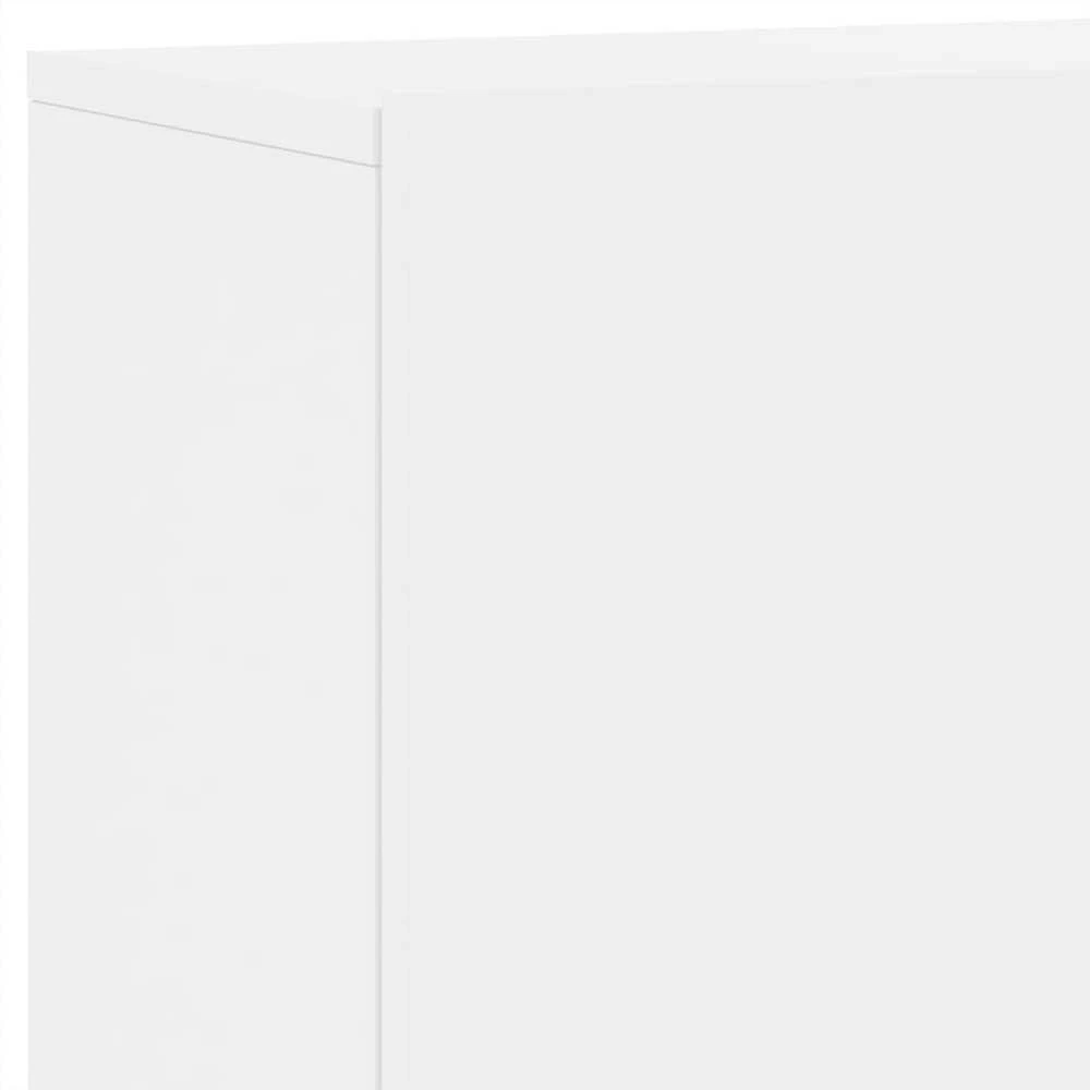 TV staliukas Prie sienos montuojama TV spintelė, baltos spalvos, 100x30x41cm