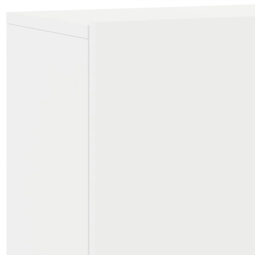 TV staliukas Prie sienos montuojama TV spintelė, baltos spalvos, 100x30x41cm