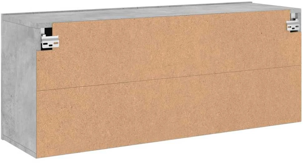 TV staliukas Prie sienos montuojama TV spintelė, betono pilka, 100x30x41cm