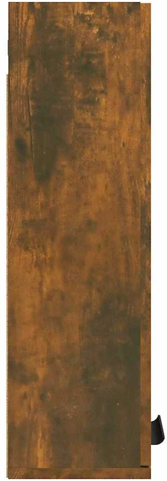 Prie sienos montuojama vonios spintelė, ąžuolo, 32x20x67cm