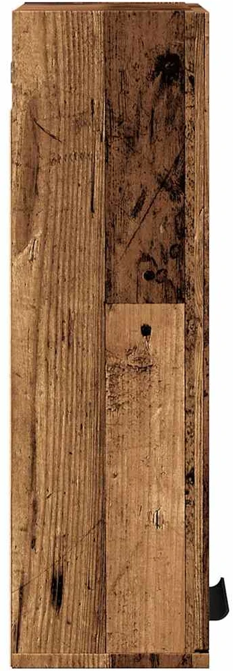 Prie sienos montuojama vonios spintelė, medienos, 32x20x67cm