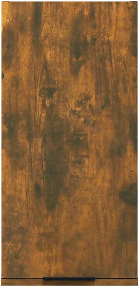 Prie sienos montuojama vonios spintelė, ąžuolo, 32x20x67cm