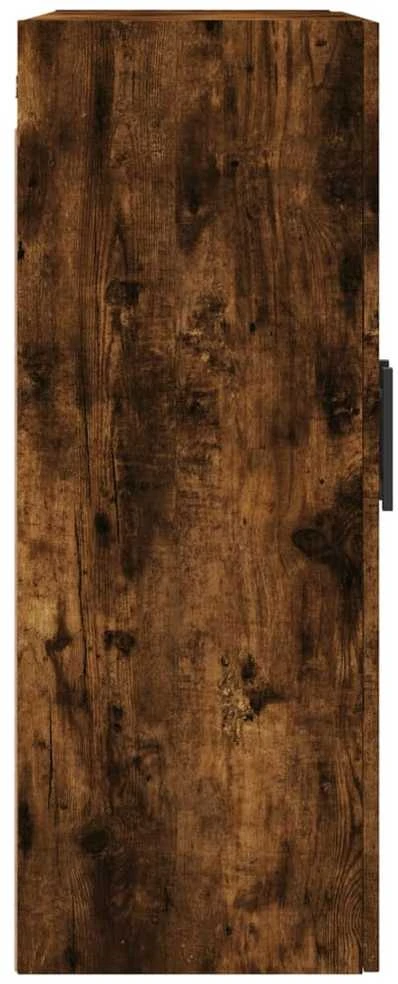 Prie sienos montuojamos spintelės, 2vnt., dūminės, 69,5x34x90cm