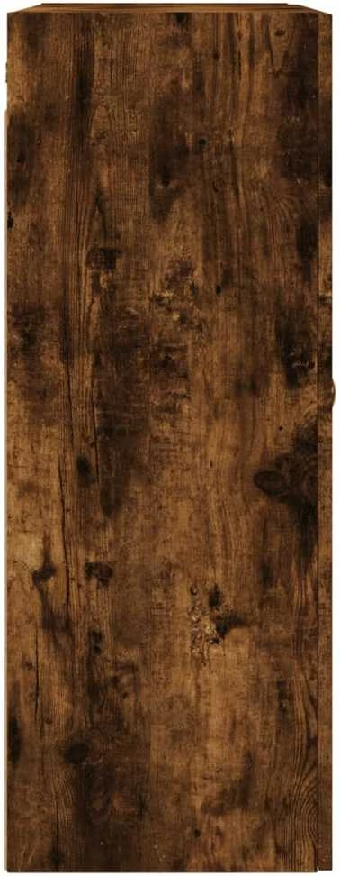 Prie sienos montuojamos spintelės, 2vnt., dūminės, 69,5x34x90cm