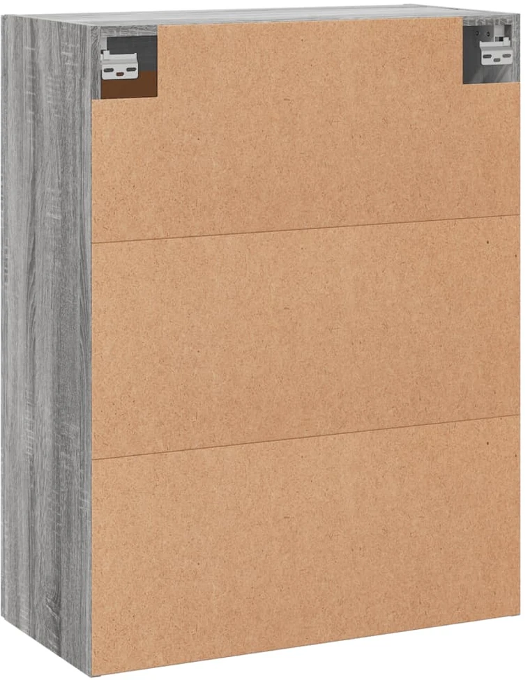 Prie sienos montuojamos spintelės, 2vnt., pilkos, mediena