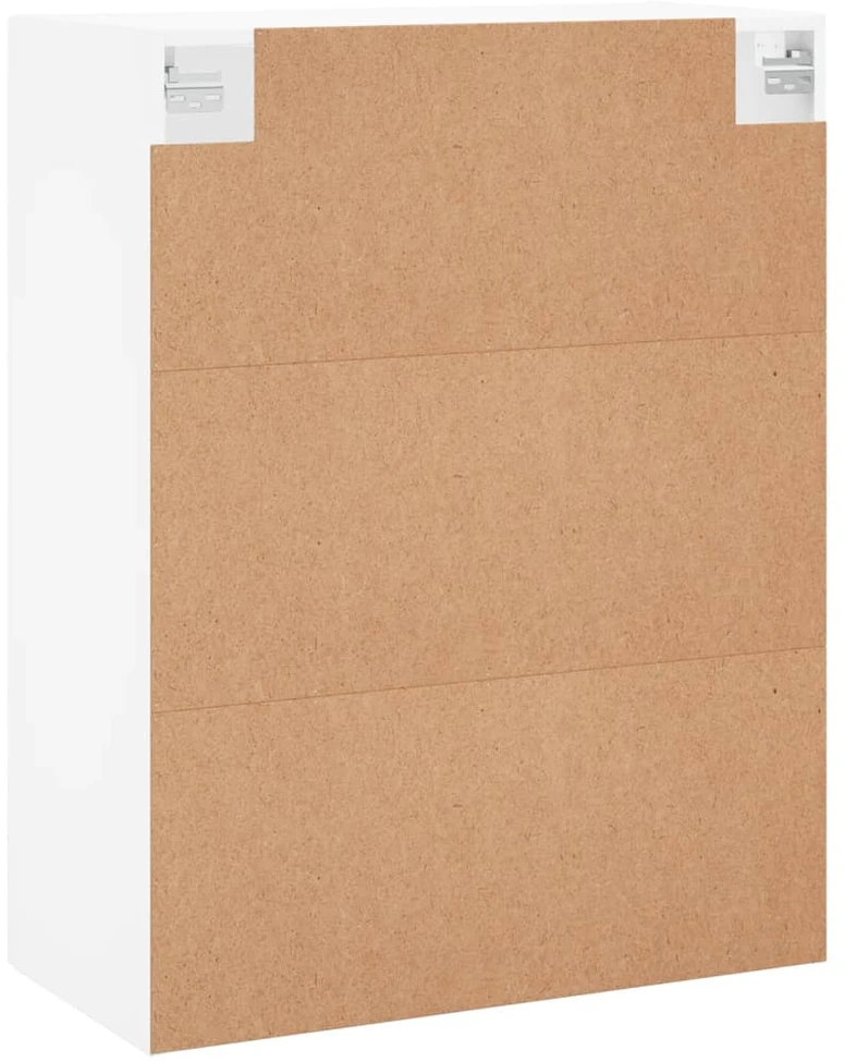 Prie sienos montuojamos spintelės, 2vnt., baltos, 69,5x34x90cm
