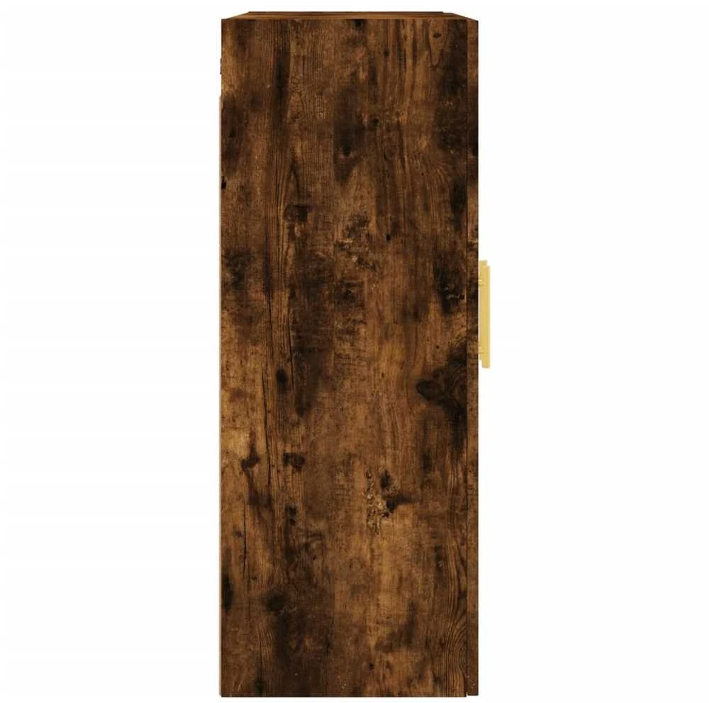 Prie sienos montuojamos spintelės, 2vnt., dūminės, 69,5x34x90cm