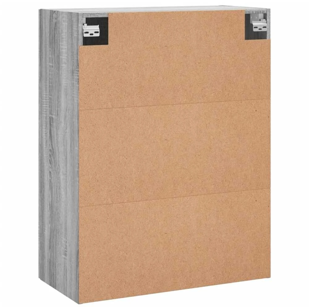 Prie sienos montuojamos spintelės, 2vnt., pilkos, 69,5x34x90cm