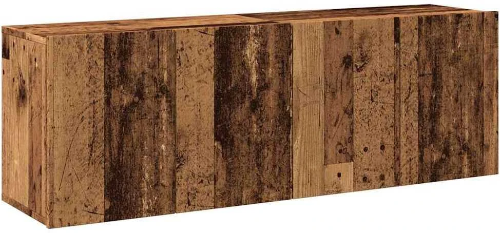 TV staliukas Prie sienos montuojamos TV spintelės, 2vnt., medžio, 60x30x41cm