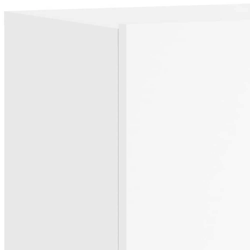 TV staliukas Prie sienos montuojamos TV spintelės, 2vnt., baltos, 80x30x41cm