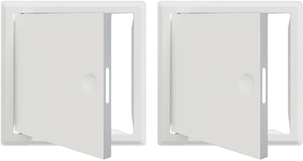Prieigos skydas 2 vnt. Balta 23 x 23 x 3 cm Plienas