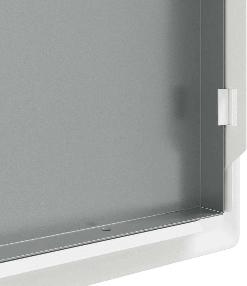 Prieigos skydas Balta 33 x 23 x 3 cm Plienas