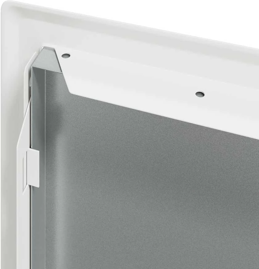 Prieigos skydas Balta 33 x 23 x 3 cm Plienas