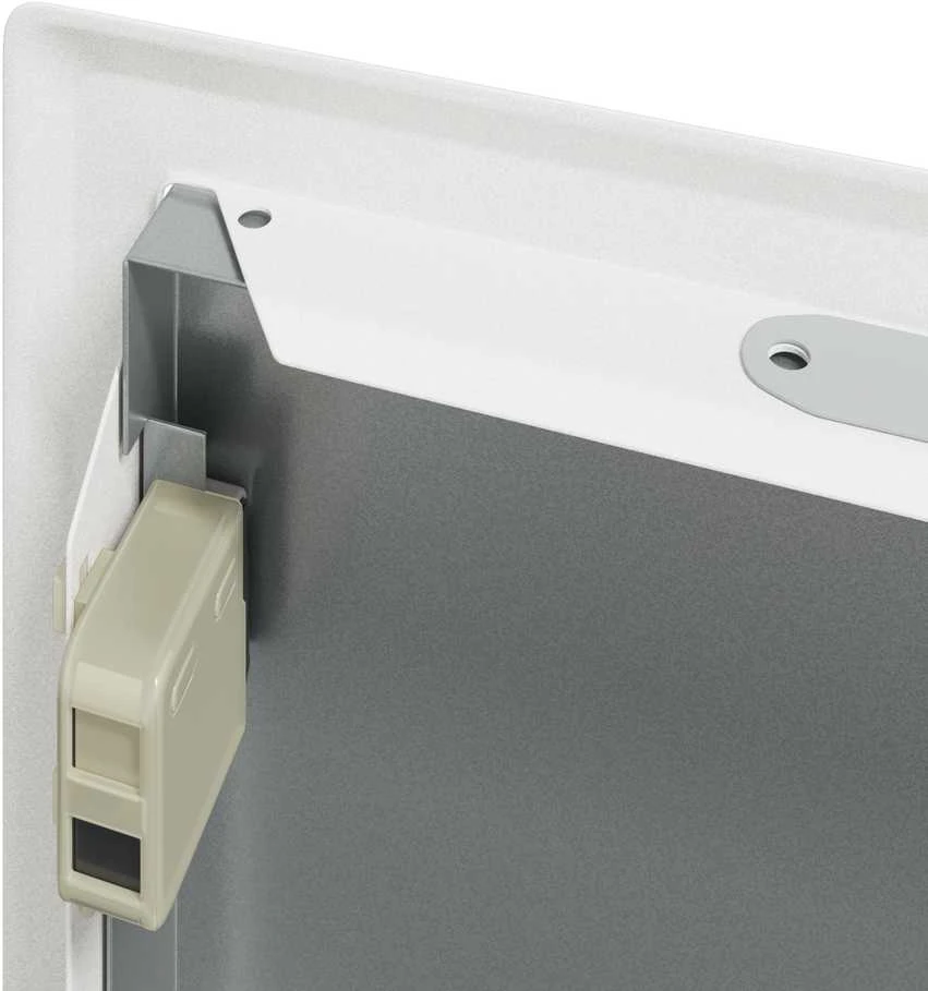 Prieigos skydas Balta 33 x 23 x 3 cm Plienas