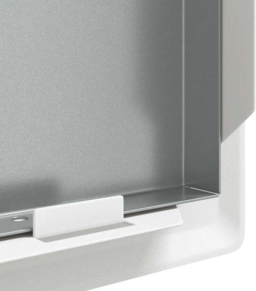 Prieigos skydas Balta 33 x 33 x 3 cm Plienas