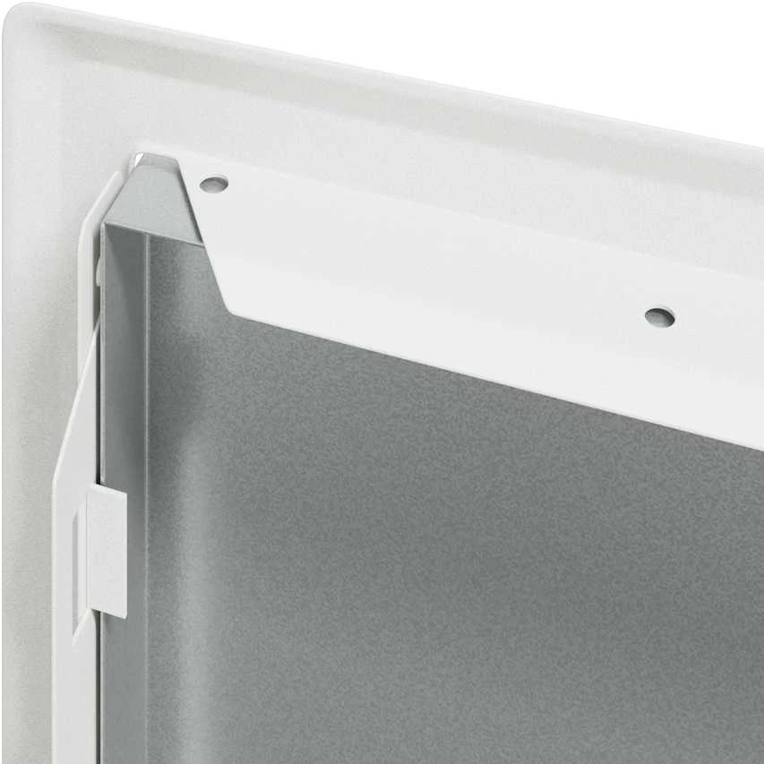 Prieigos skydas Balta 43 x 33 x 3 cm Plienas