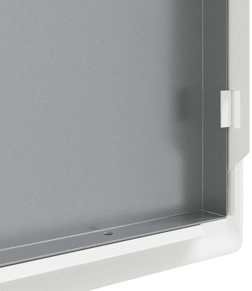 Prieigos skydas Balta 33 x 23 x 3 cm Plienas