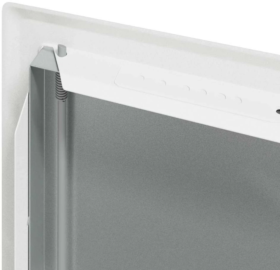 Prieigos skydas Balta 33 x 33 x 3 cm Plienas