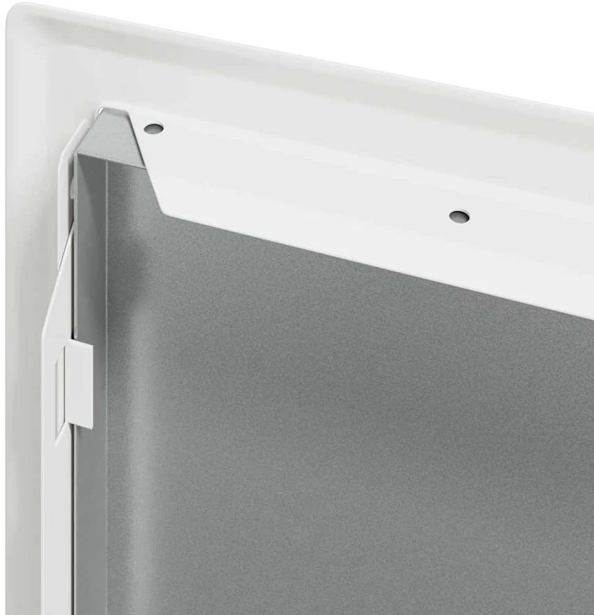 Prieigos skydas Balta 33 x 33 x 3 cm Plienas