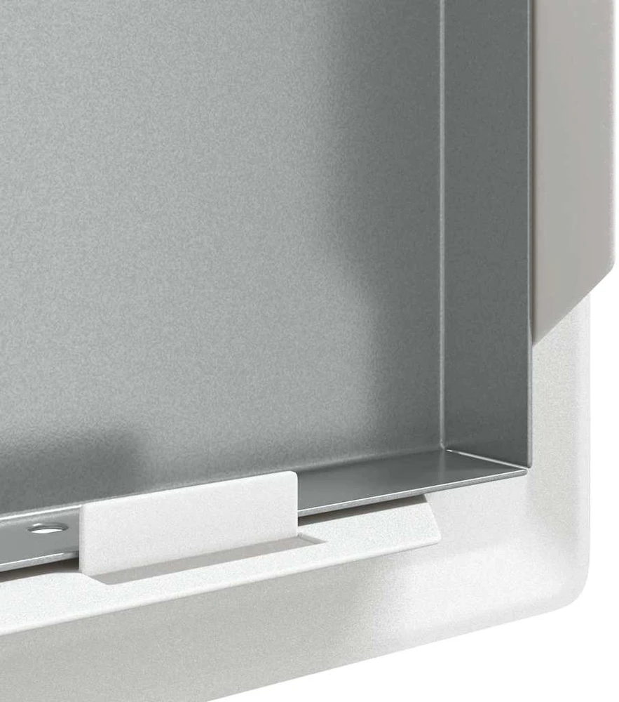 Prieigos skydas Balta 43 x 43 x 3 cm Plienas