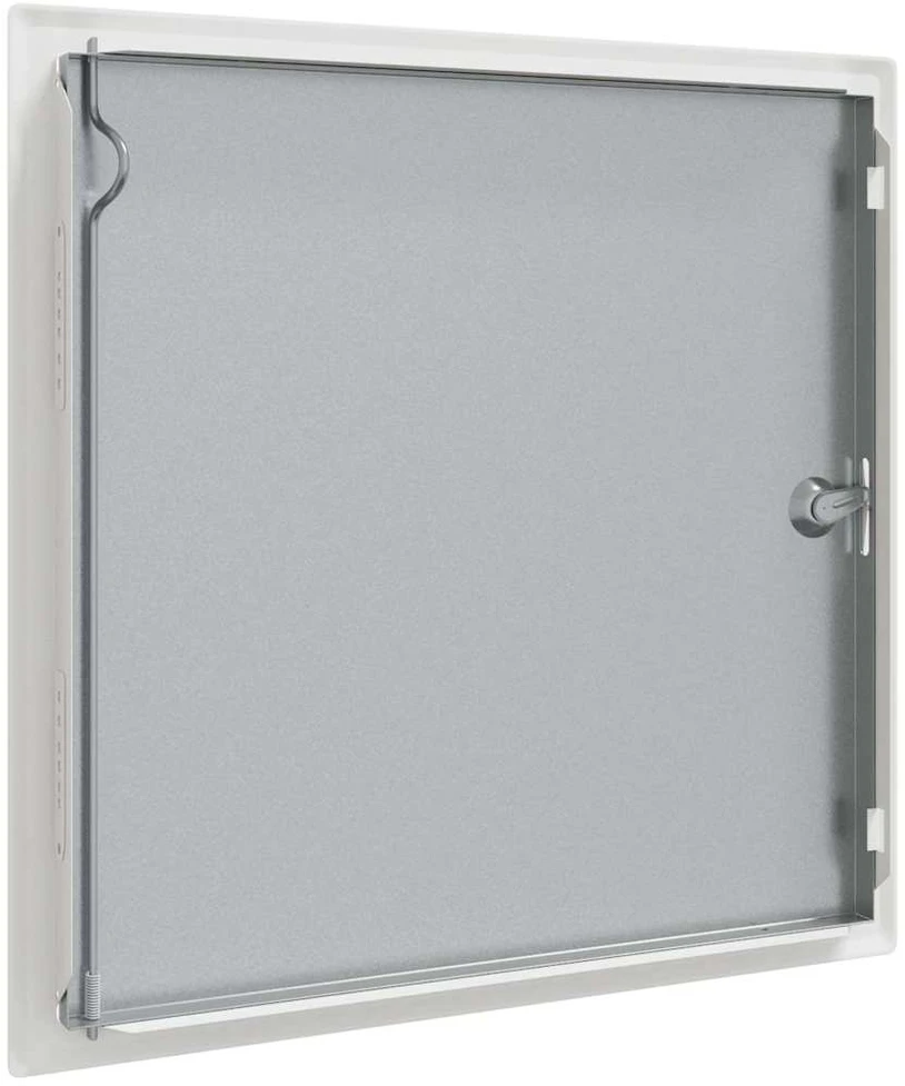 Prieigos skydas Balta 43 x 43 x 3 cm Plienas