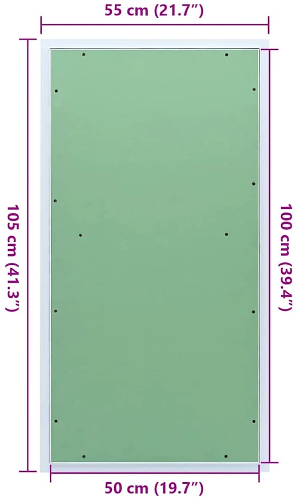 Prieigos skydas Žalia ir sidabrinė 55 x 105 cm