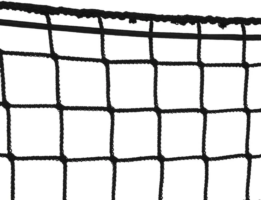 Priekabos tinklas su elastine virve, juodas, 8x3,5m, PP