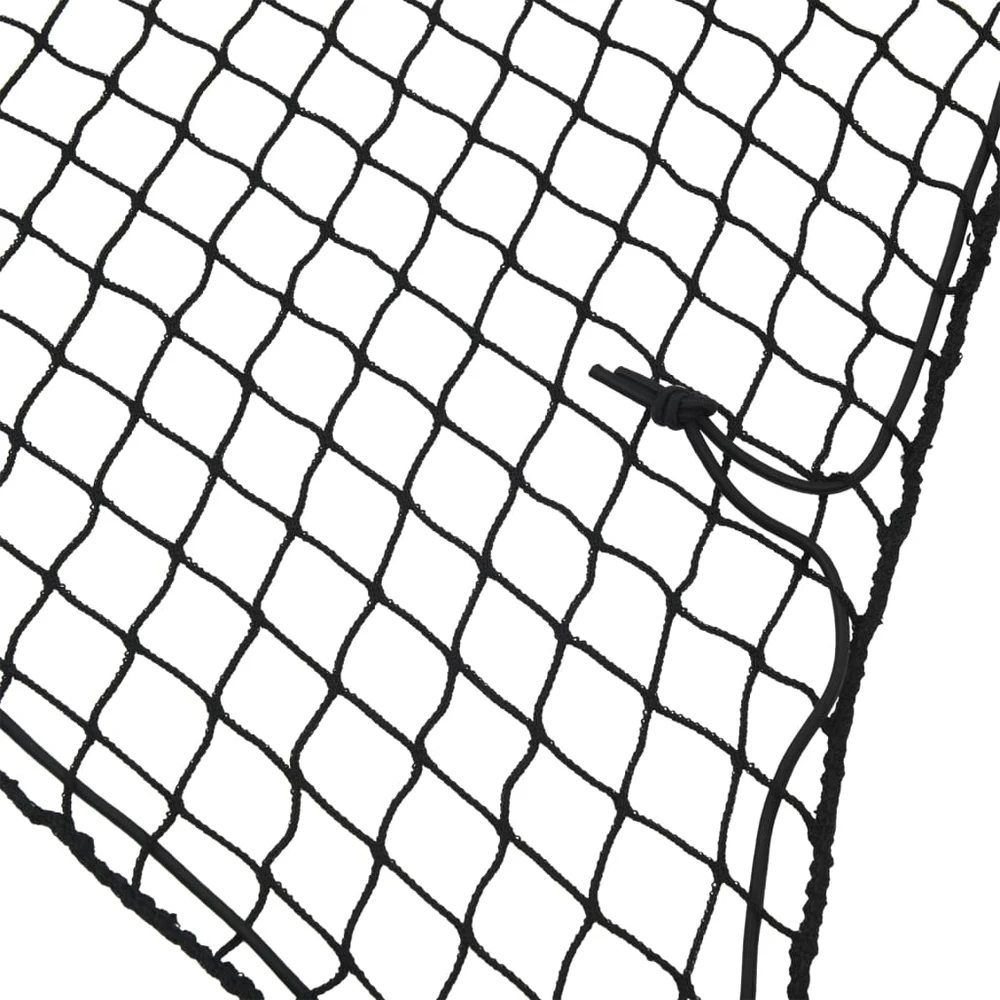 Priekabos tinklas su elastine virve, juodas, 2,7x1,5m, PP
