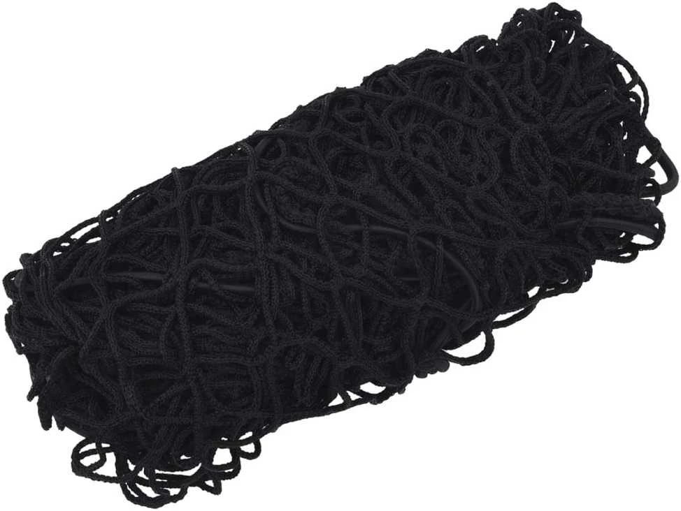 Priekabos tinklas su elastine virve, juodas, 8x3,5m, PP